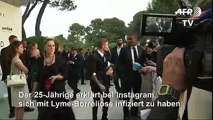 Justin Bieber hat sich mit Borreliose infiziert