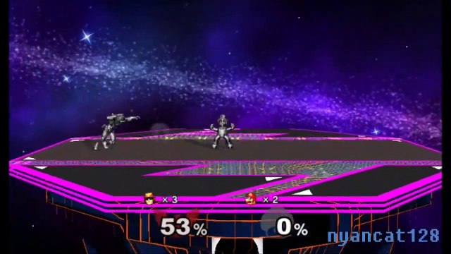 Super Smash Bros. Melee Crazy Mod Request- Metal Captain Falcon vs. Metal Mario