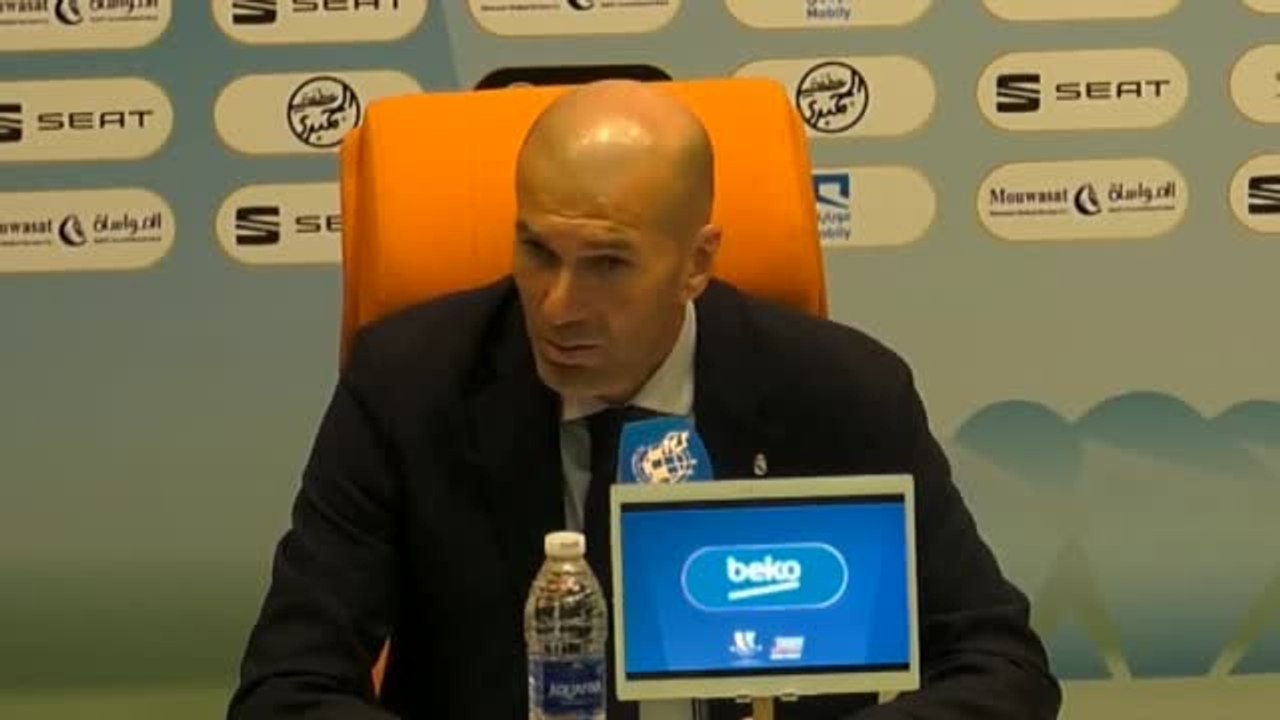 Zidane: "Estoy contento por la actuación de todos"