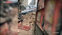Beyoğlu'nda tadilattaki binada çökme
