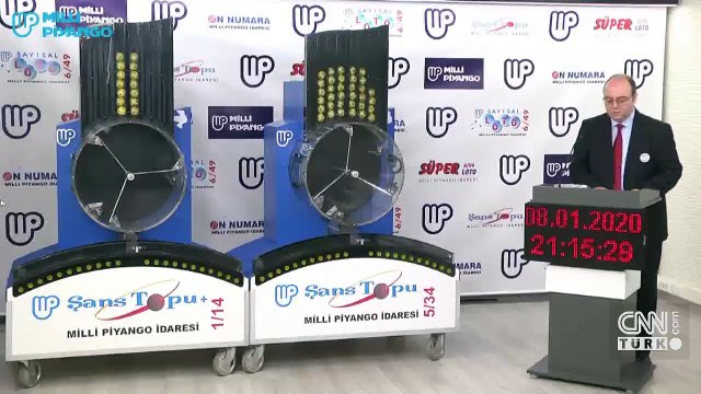 8 Ocak 2020 Şans Topu sonuçları Milli Piyango tarafından duyuruldu