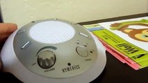 Review of HoMedics White Noise SoundSpa - Portable Sound Machine for Infant Sleep Aid