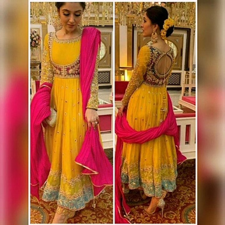 Yellow 20 Designer Anarkali Suits Design 2020 || Bridal Mehendi Occasion || Blossom Ideas