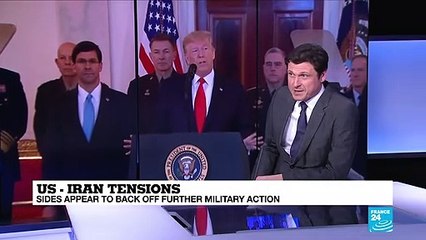 US and Iran appear to back off further military action