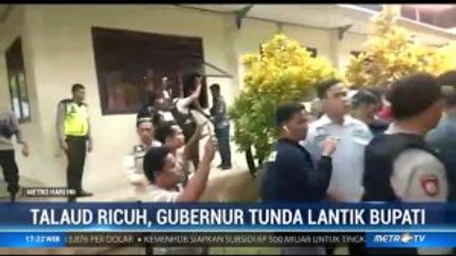 Unjuk Rasa Pendukung Bupati Terpilih Kepulauan Talaud Berakhir Ricuh