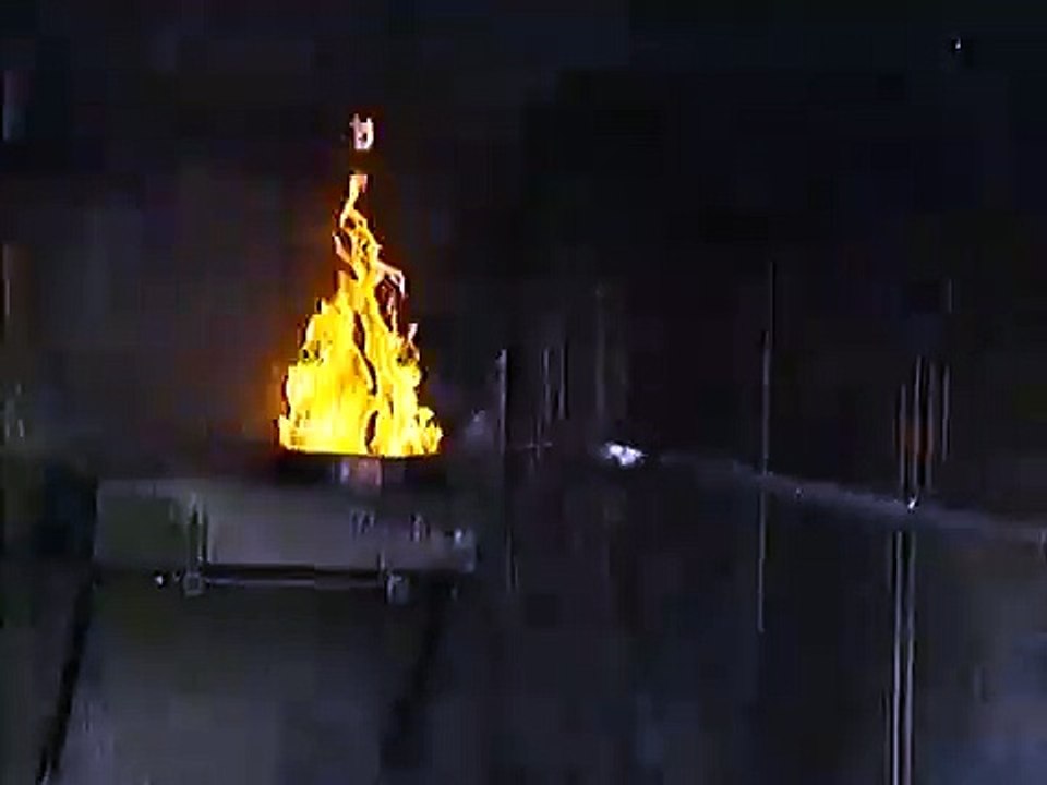 Chip pan fire demonstration
