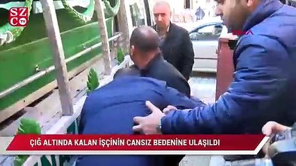 Çığ altında kalan işçinin cansız bedenine ulaşıldı