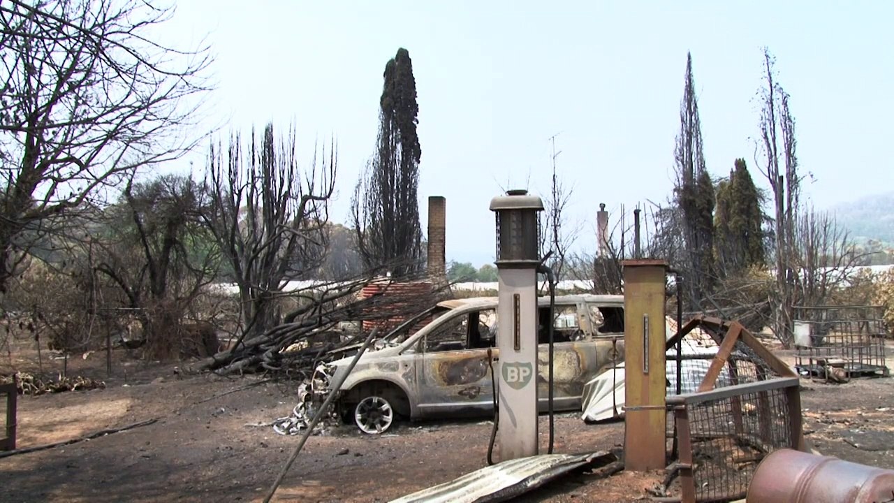 Feuer lassen australier verstört zurück