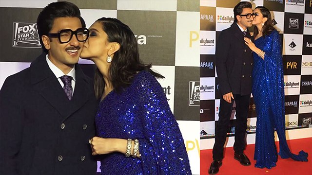 Deepika Padukone & Ranveer Singh kiss each other at Chhapaak premiere;Watch video | FilmiBeat