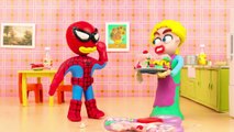 SUPERHERO BABIES Play Doh Stop Motion ❤ Spiderman, Hulk and Frozen Play Doh Cartoons For Kids Ep2