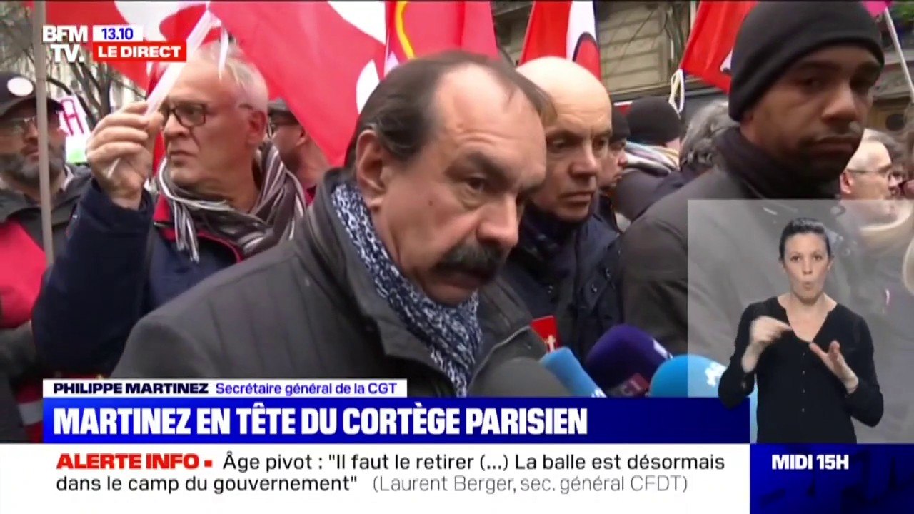 Martinez (CGT): "L'enjeu, c'est montrer que deux projets de société s'affrontent"