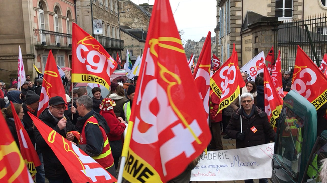 Manif contre la réforme des retraites: 800 personnes défilent à Alençon