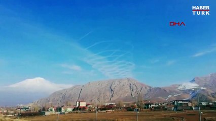 Esrarengiz çizgiler! Bugün Türkiye-İran sınırında görüldü!