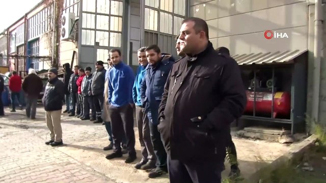 Ambalaj deposu böyle yandı