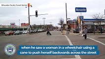 Watch: Bus Driver Stops To Help Wheelchair-Bound Woman Cross Busy Road