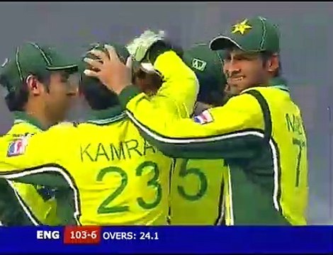 Shoaib akhtar 5 wickets against england 2nd odi at lahore 2005-06