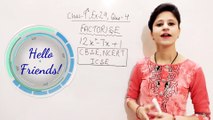 Class 9 | How to Factorise | Ex 2.4 Qus 4 | Your Tutor Harry | NCERT CBSE ICSE