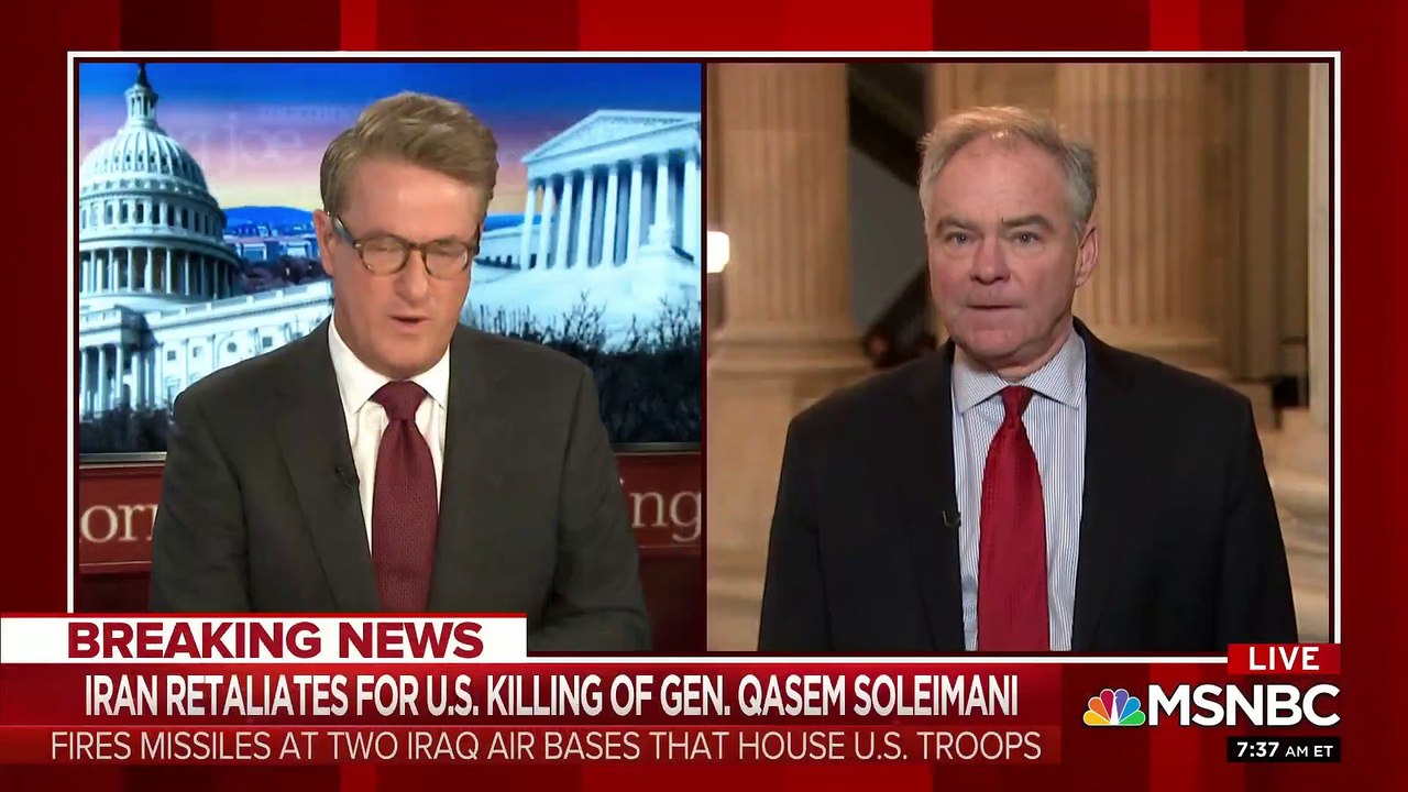Deliberation the cure to unnecessary escalation- Sen. Kaine