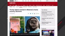 Authorities: Trump Statue Burned In Slovenia