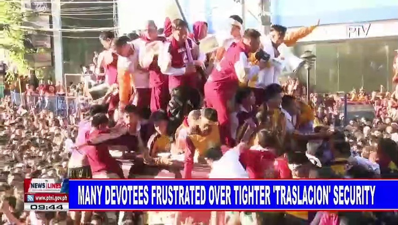 Many devotees frustrated over tighter 'Traslacion' security