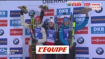 Le podium du sprint d'Oberhof - Biathlon - CM (F)