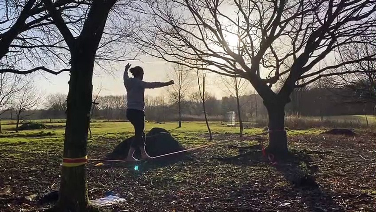 Tightrope practise