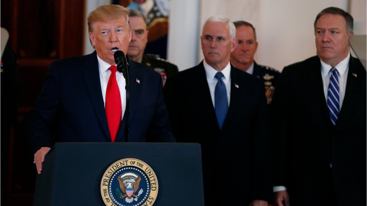 Trump Says Less Military Action In Iran Crisis Following Iran "Concluding" Their Response To The Killing Of Soleimani