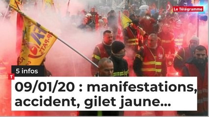 Manifs, accident, gilet jaune...  5 infos du 9 anvier
