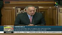 Venezuela: condena Diosdado Cabello lucha de la oposición por la AN
