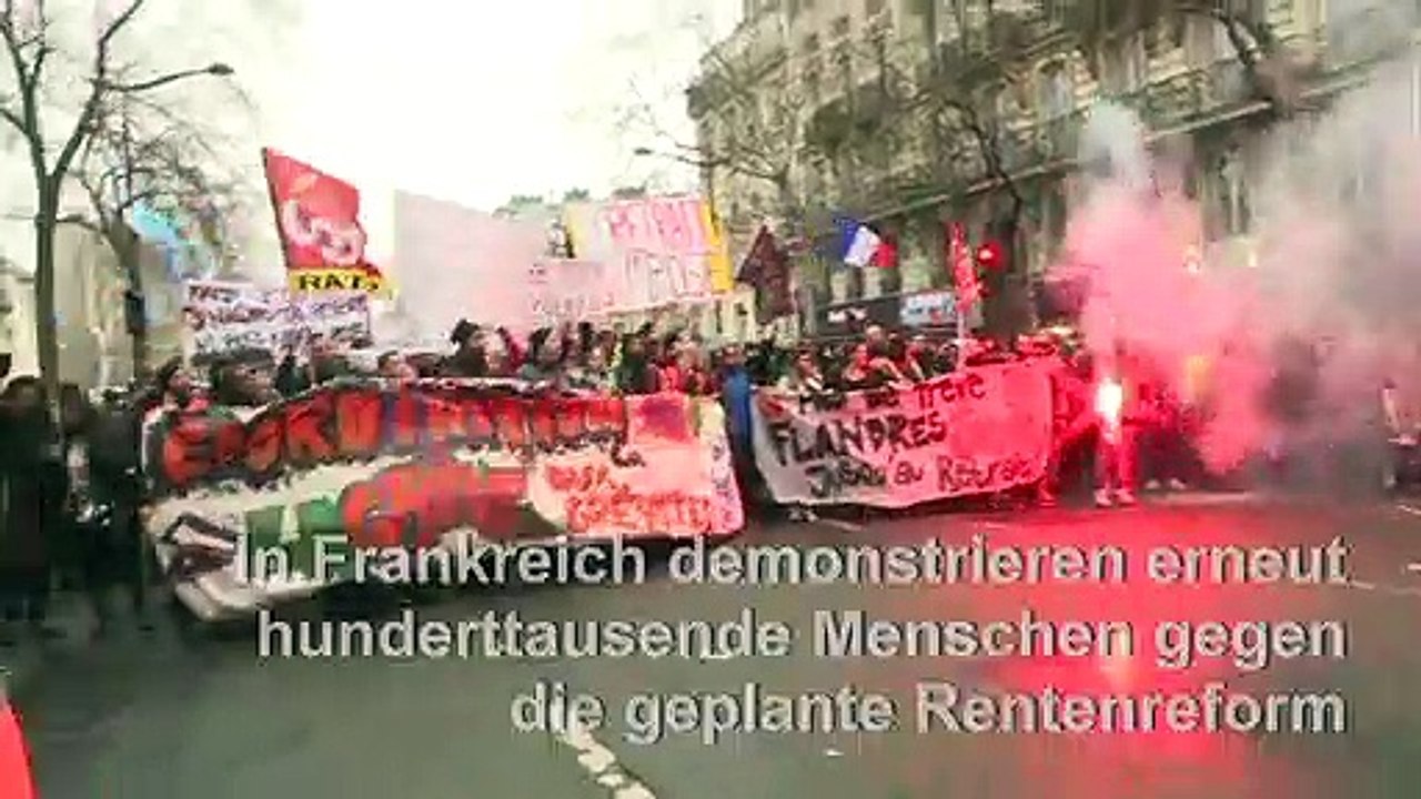 Neue Proteste gegen Rentenreform in Frankreich