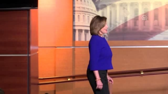 ABD Temsilciler Meclisi Başkanı Nancy Pelosi basın toplantısı düzenledi - WASHINGTON