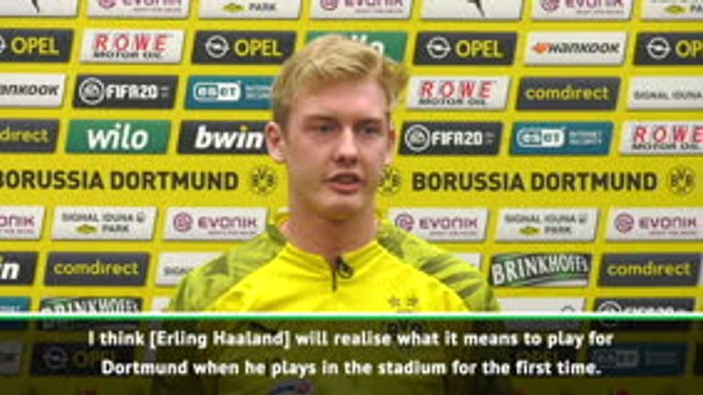 Haaland needs time to settle at Dortmund - Brandt