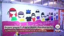 Alumnas de la UNAM exigen atender denuncias de acoso sexual