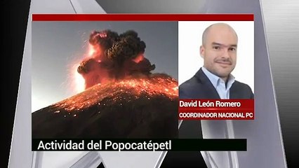 Popocatépetl lanza columna de ceniza de 3 kilómetros: David León