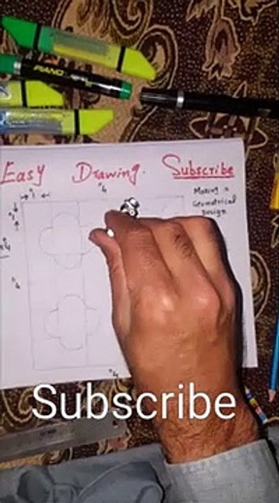 How to draw a geomatrical design -