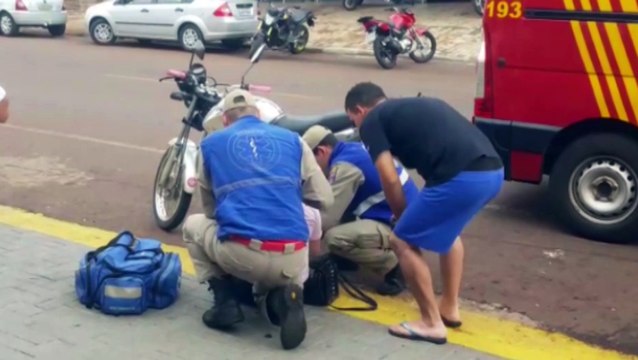 Gestante fica ferida em acidente de trânsito na Rua Europa