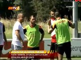 Terim ve Eboue idmanda böyle şakalaştı!