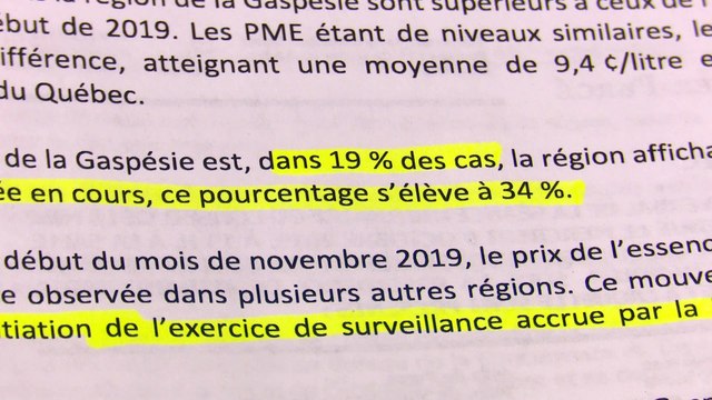 Essence en Gaspésie: des marges 2 fois plus élevées qu'ailleurs