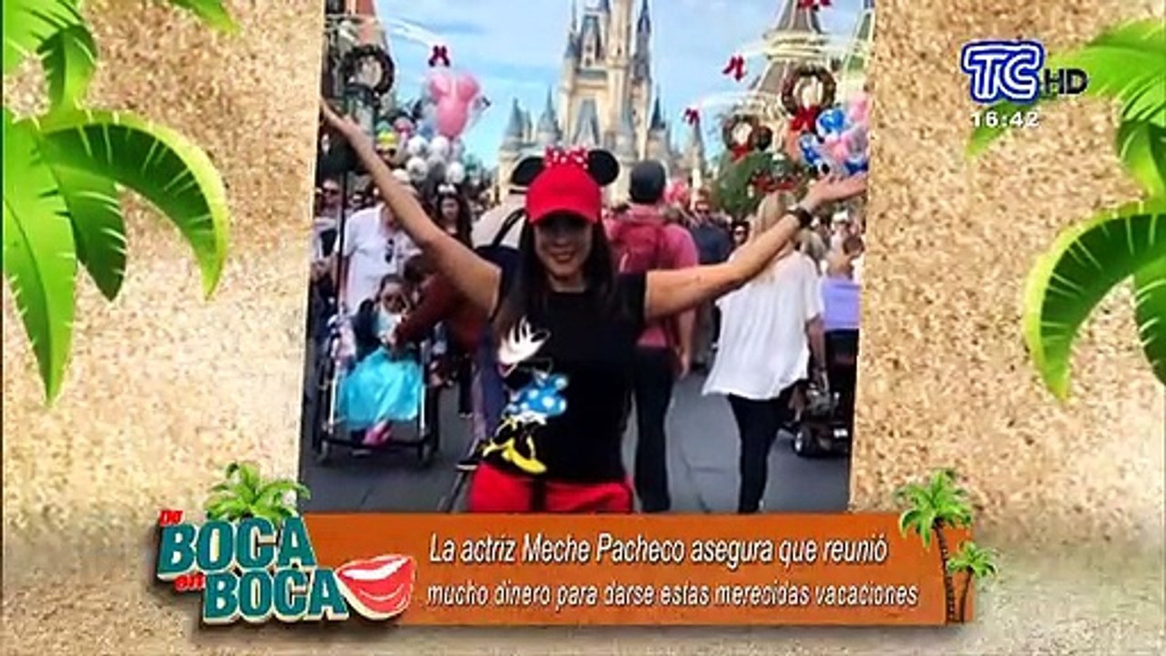La actriz Meche Pacheco sigue disfrutando sus vacaciones