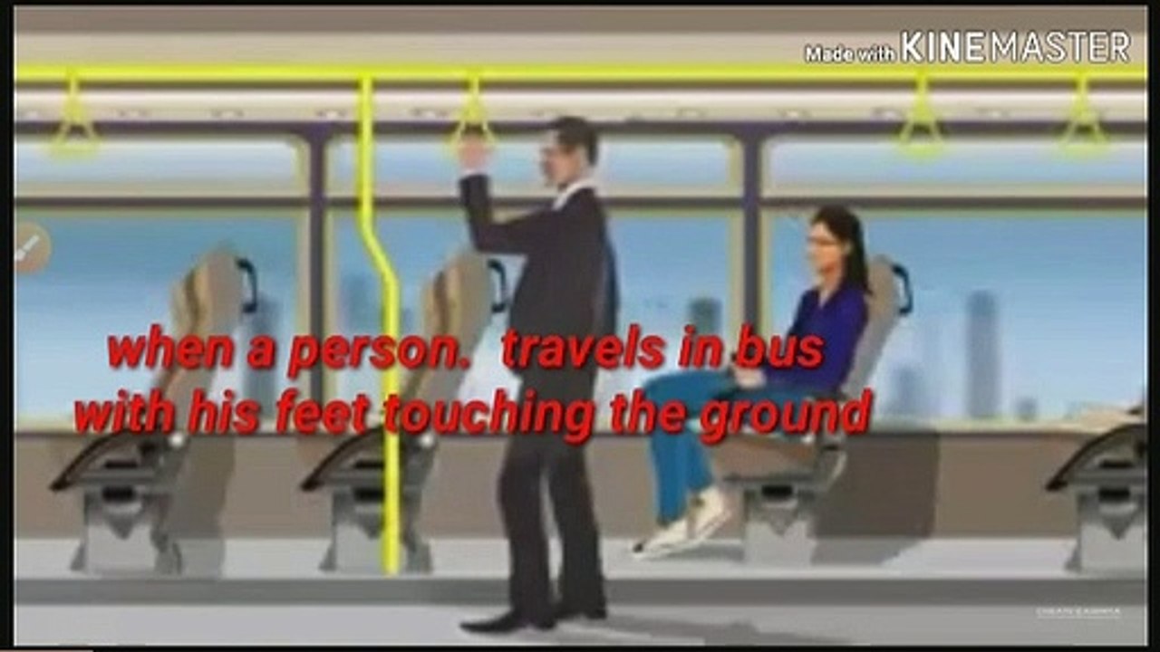 Why do we fall when bus suddenly brakes