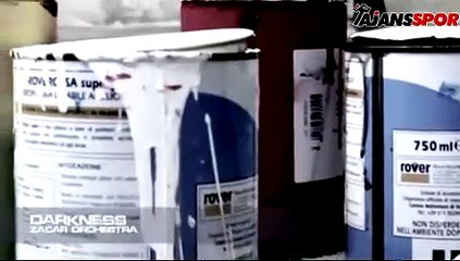 Futbol topu ile resim çizdi!