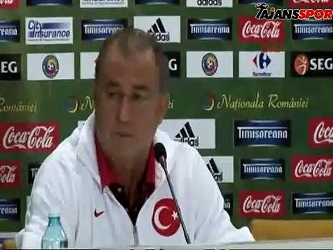 Terim ve Burak Yılmaz Romanya maçı öncesi konuştu! II