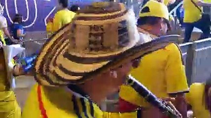 Kolombiyalı taraftarların galibiyet coşkusu