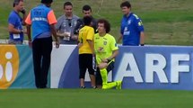 David Luiz hayranı çocuk antrenman sahasına girdi ve...