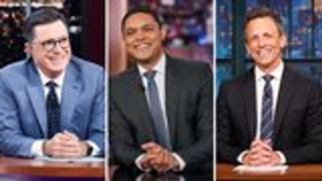 Late Night Hosts Poke Fun at Meghan Markle and Prince Harry Becoming Financially Independent | THR News