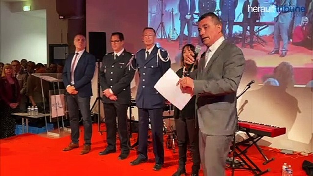 AGDE - Intervention de la Commissaire d'Agde Annabelle Challiès lors des voeux à la population