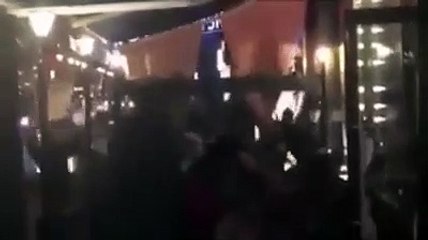 Şampiyonlar Ligi final maçı öncesi Liverpool ile Real Madrid taraftarı birbirine girdi... Olay görüntüler ortaya çıktı.