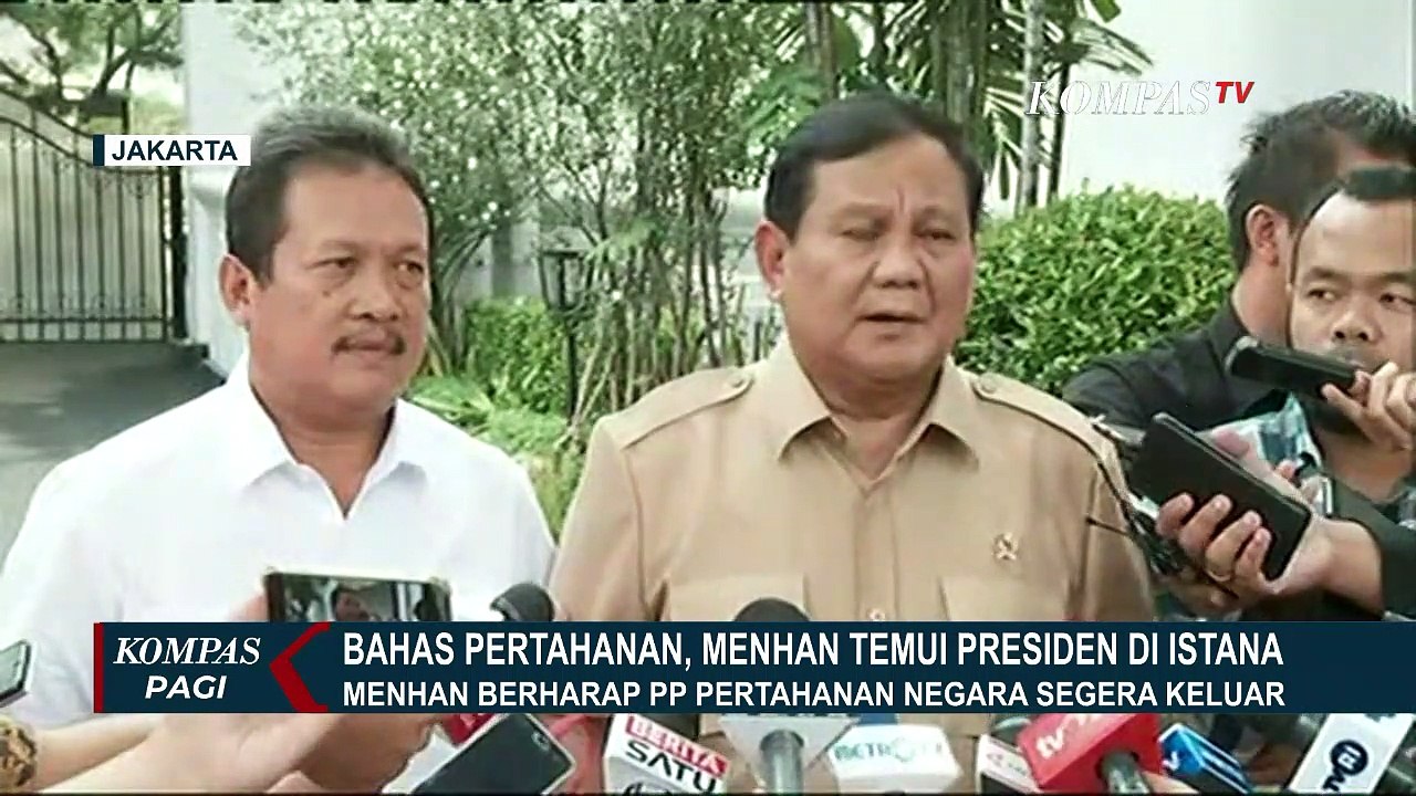 Bahas Pertahanan, Prabowo Temui Jokowi di Istana