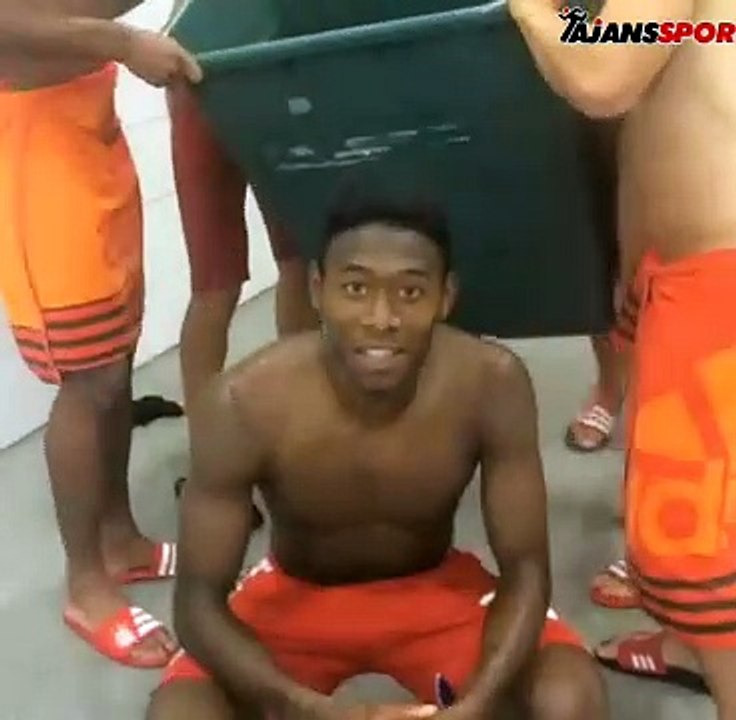 David Alaba ice bucket