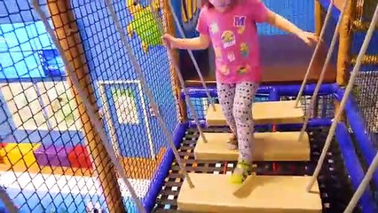 Family Fun with Cute Kid Genevieve at the Indoor Playground-